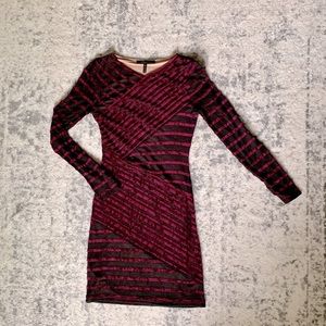 BCBGMAXAZRIA Velvet Bodycon Dress